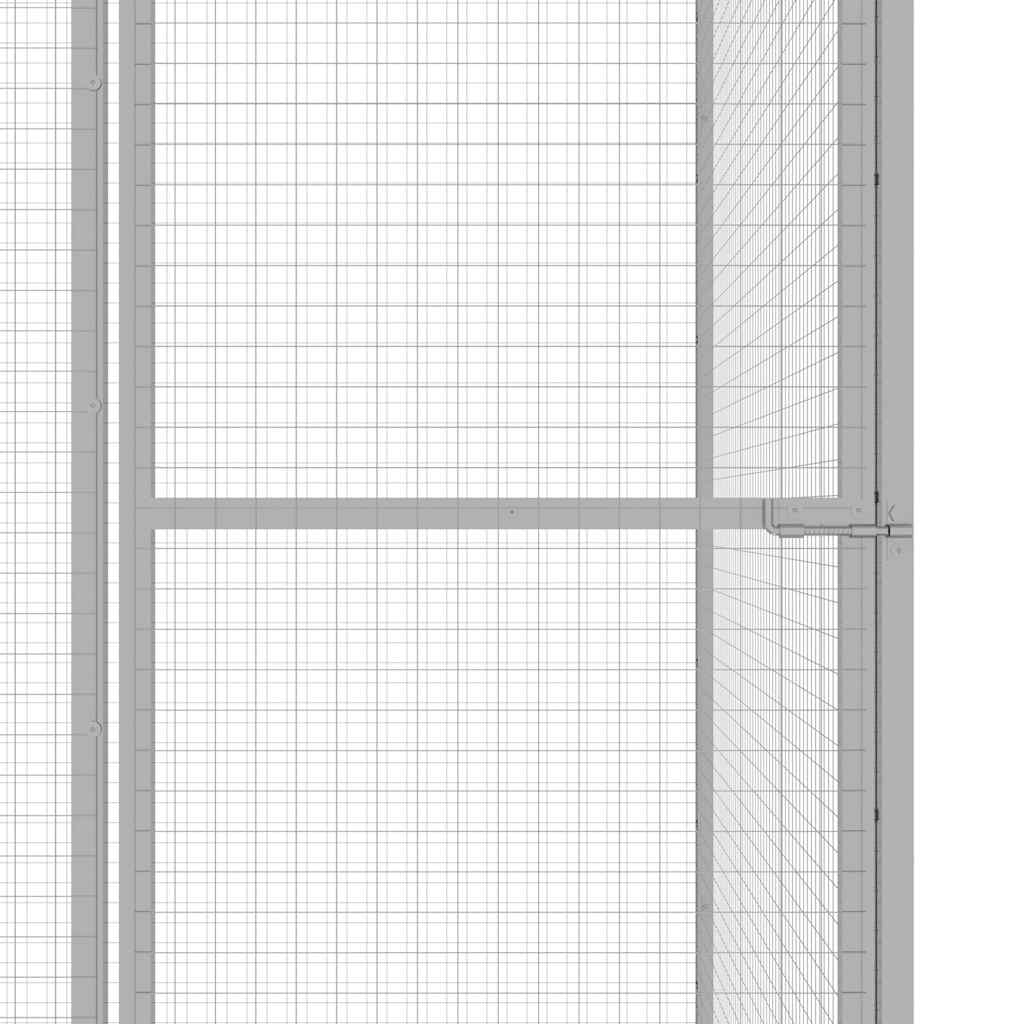vidaXL Klatka dla kota, 3 x 1,5 x 2,5 m, stal galwanizowana