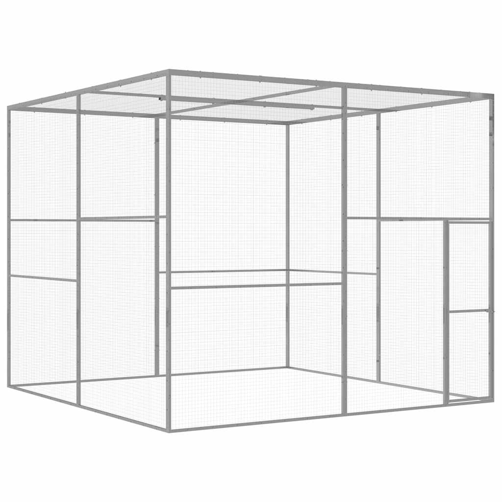 vidaXL Klatka dla kota, 3 x 3 x 2,5 m, stal galwanizowana