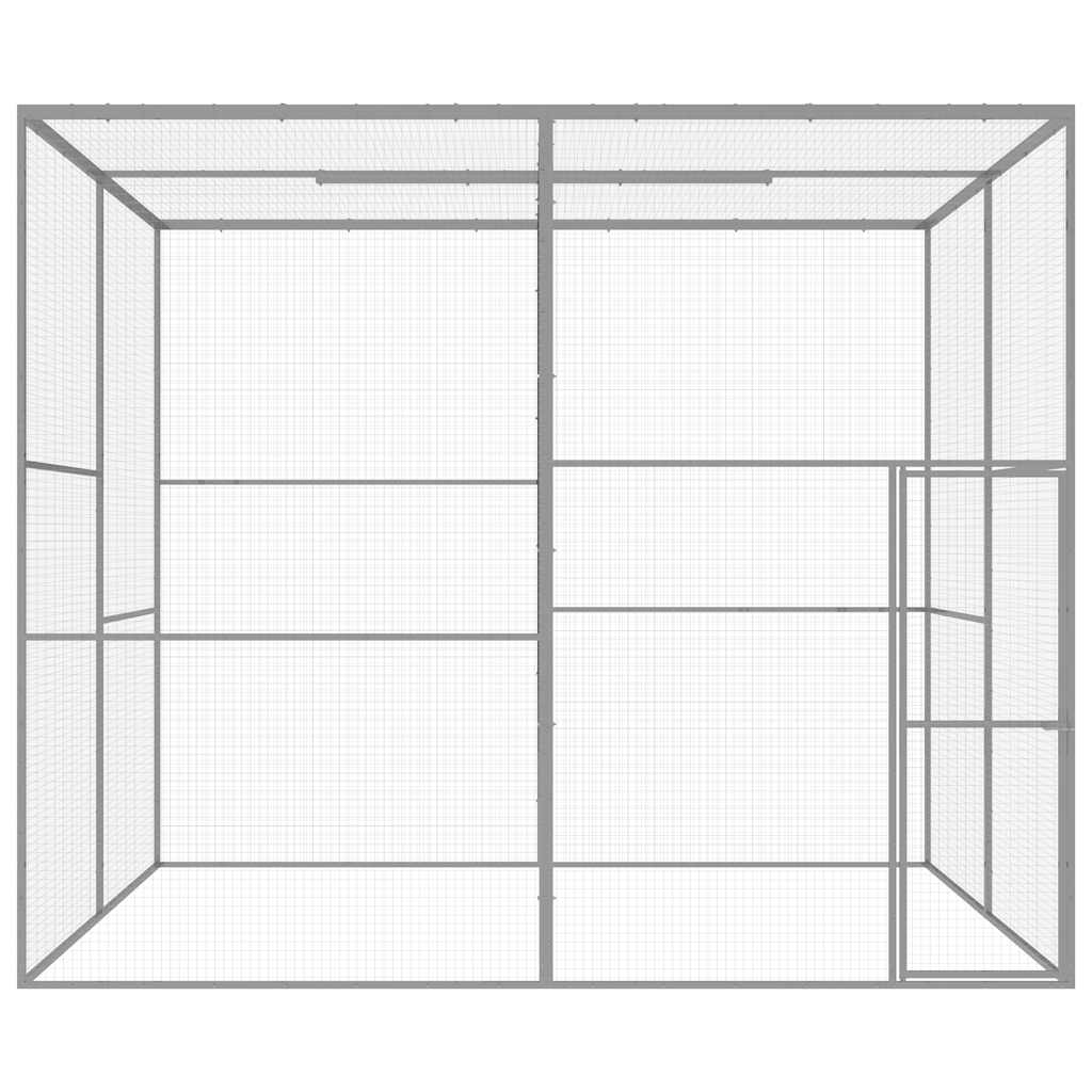 vidaXL Klatka dla kota, 3 x 3 x 2,5 m, stal galwanizowana