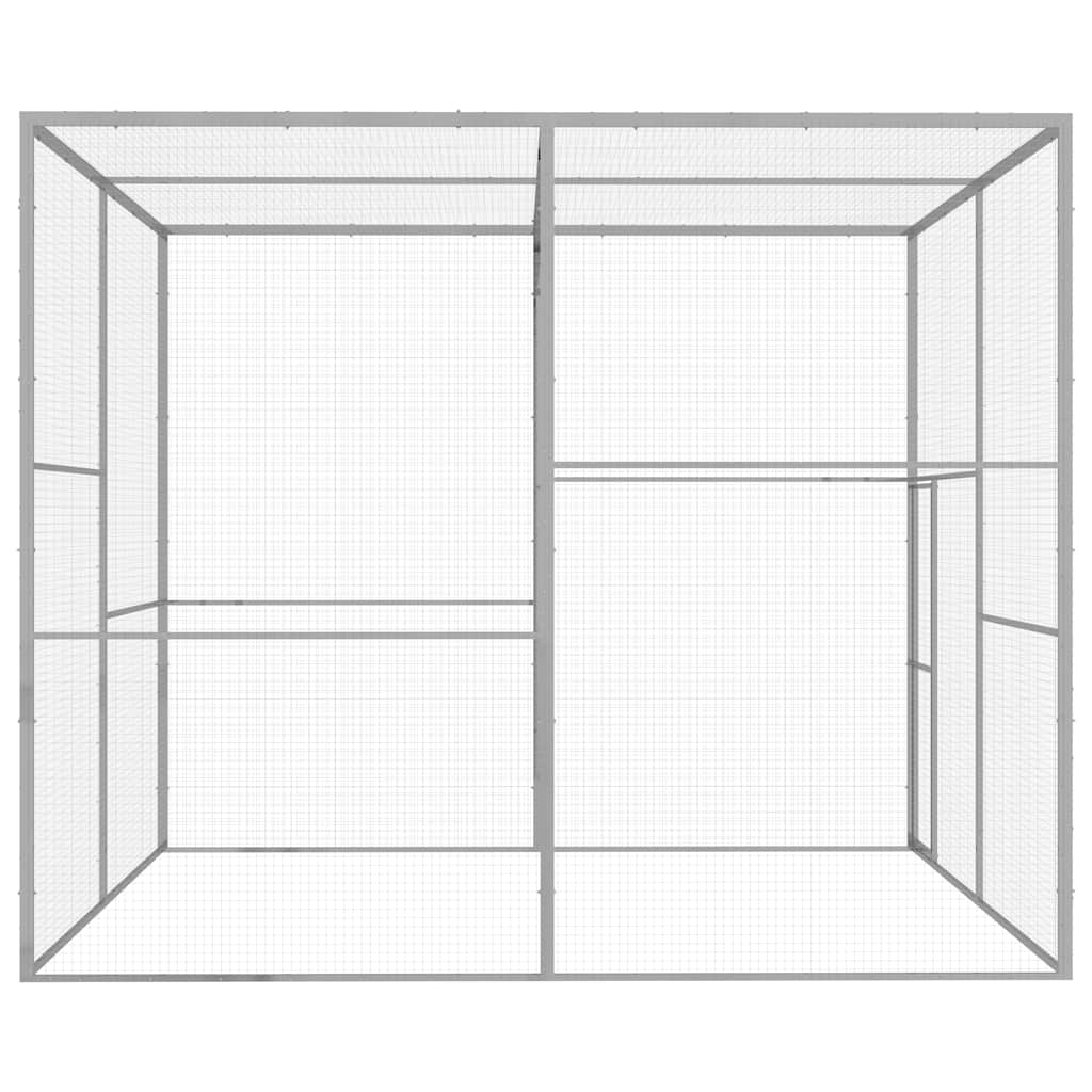 vidaXL Klatka dla kota, 3 x 3 x 2,5 m, stal galwanizowana