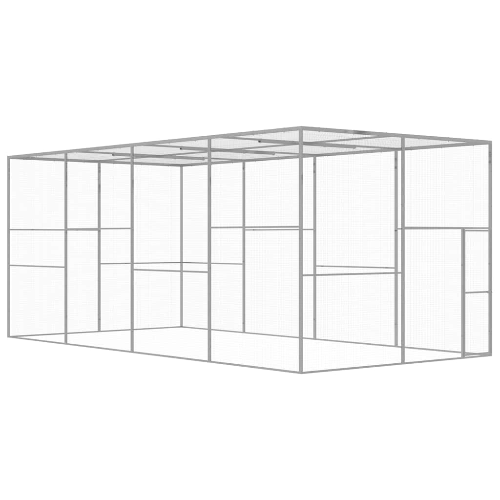 vidaXL Klatka dla kota, 6 x 3 x 2,5 m, stal galwanizowana