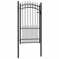vidaXL Brama ogrodzeniowa EMMEN z kolcami stalowa 104x134,5 cm czarna