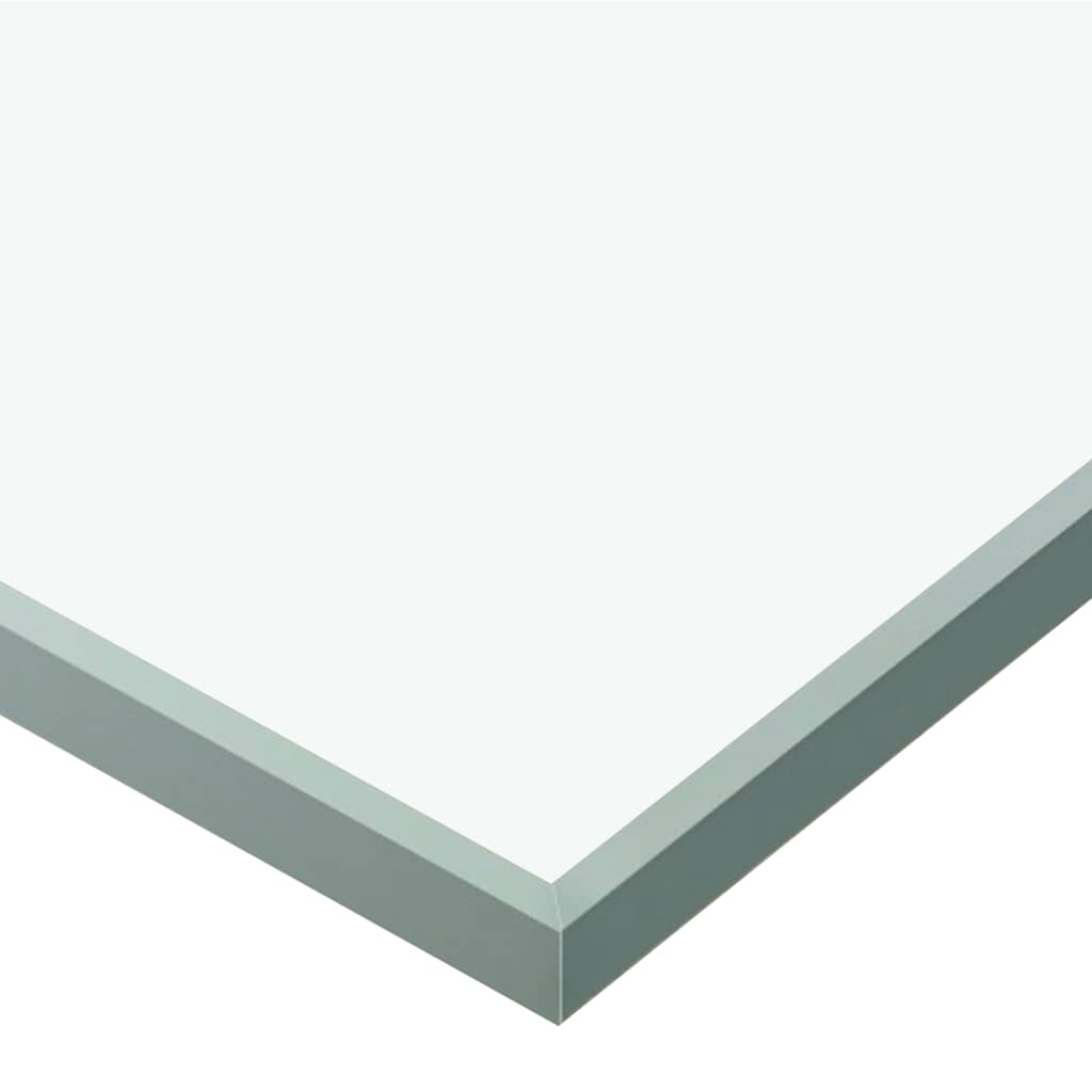 vidaXL Drzwi przesuwne, szkło ESG i aluminium, 76x212 cm, srebrne
