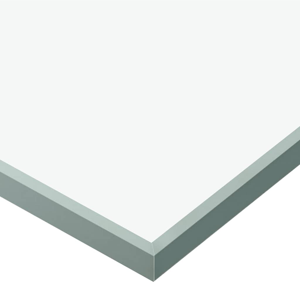 vidaXL Drzwi przesuwne, szkło ESG i aluminium, 90x205 cm, srebrne
