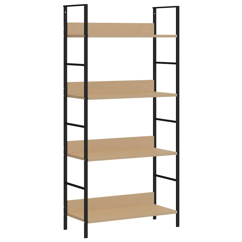 vidaXL Regał z 4 półkami, kolor dębu, 60x27,6x124,5 cm
