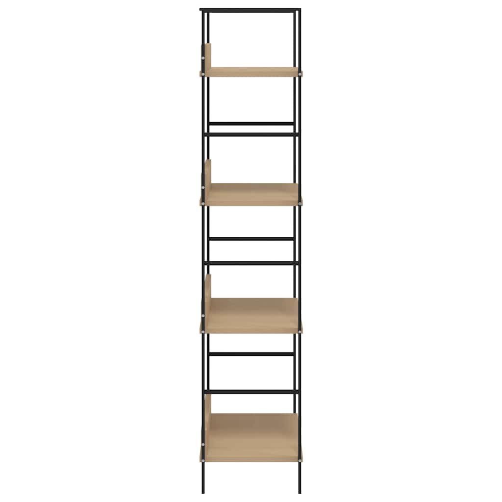 vidaXL Regał z 4 półkami, kolor dębu, 60x27,6x124,5 cm