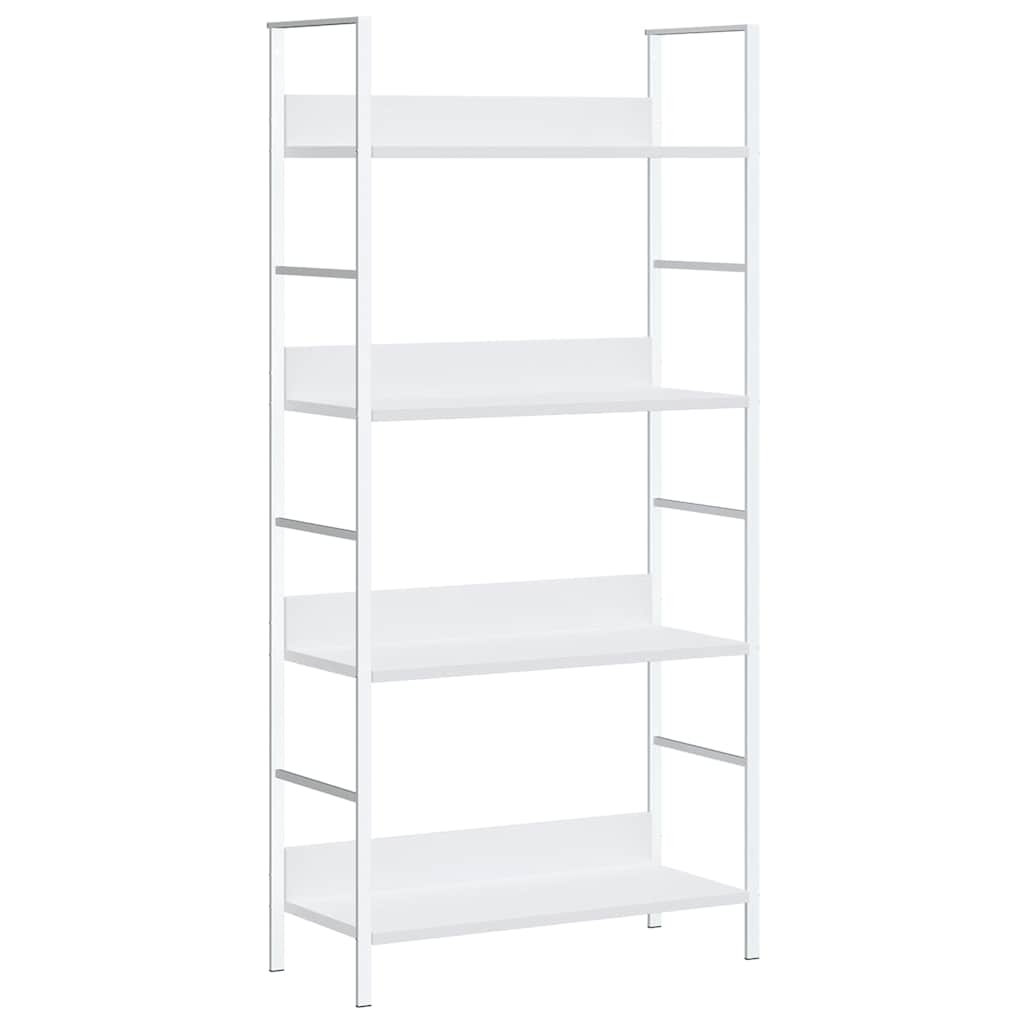 vidaXL Regał z 4 półkami, biały, 60x27,6x124,5 cm