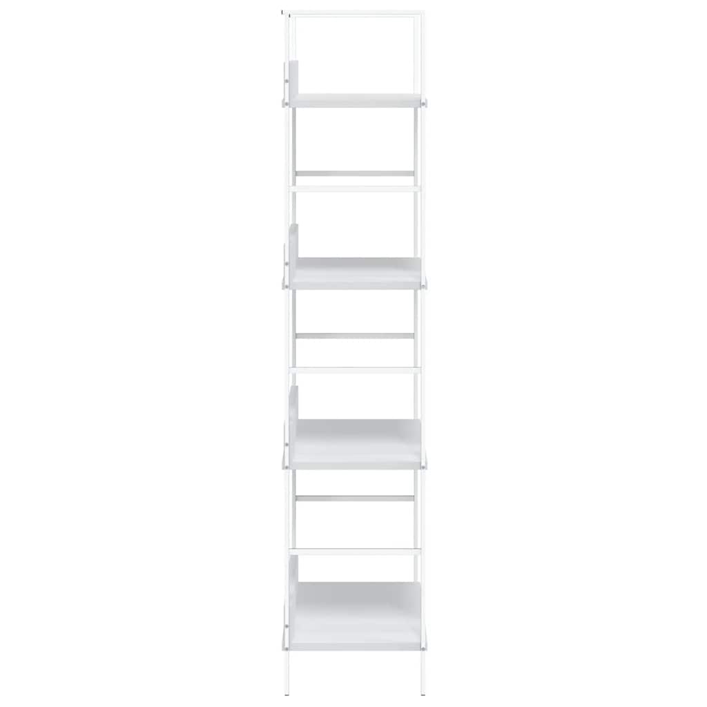 vidaXL Regał z 4 półkami, biały, 60x27,6x124,5 cm