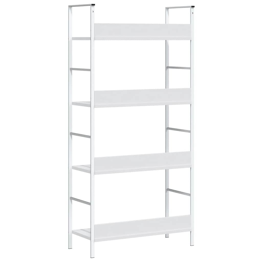 vidaXL Regał z 4 półkami, biały, 60x27,6x124,5 cm