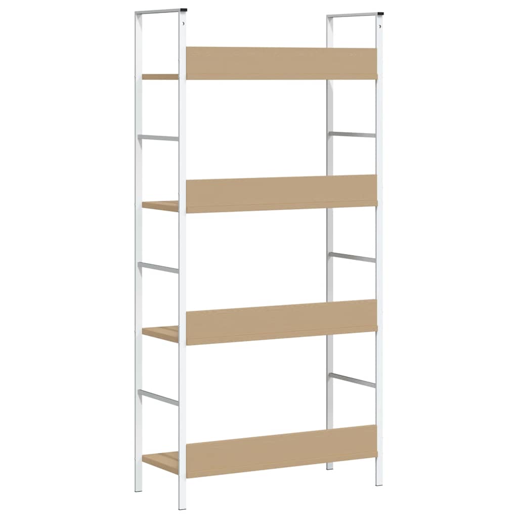 vidaXL Regał z 4 półkami, kolor dębu, 60x27,6x124,5 cm