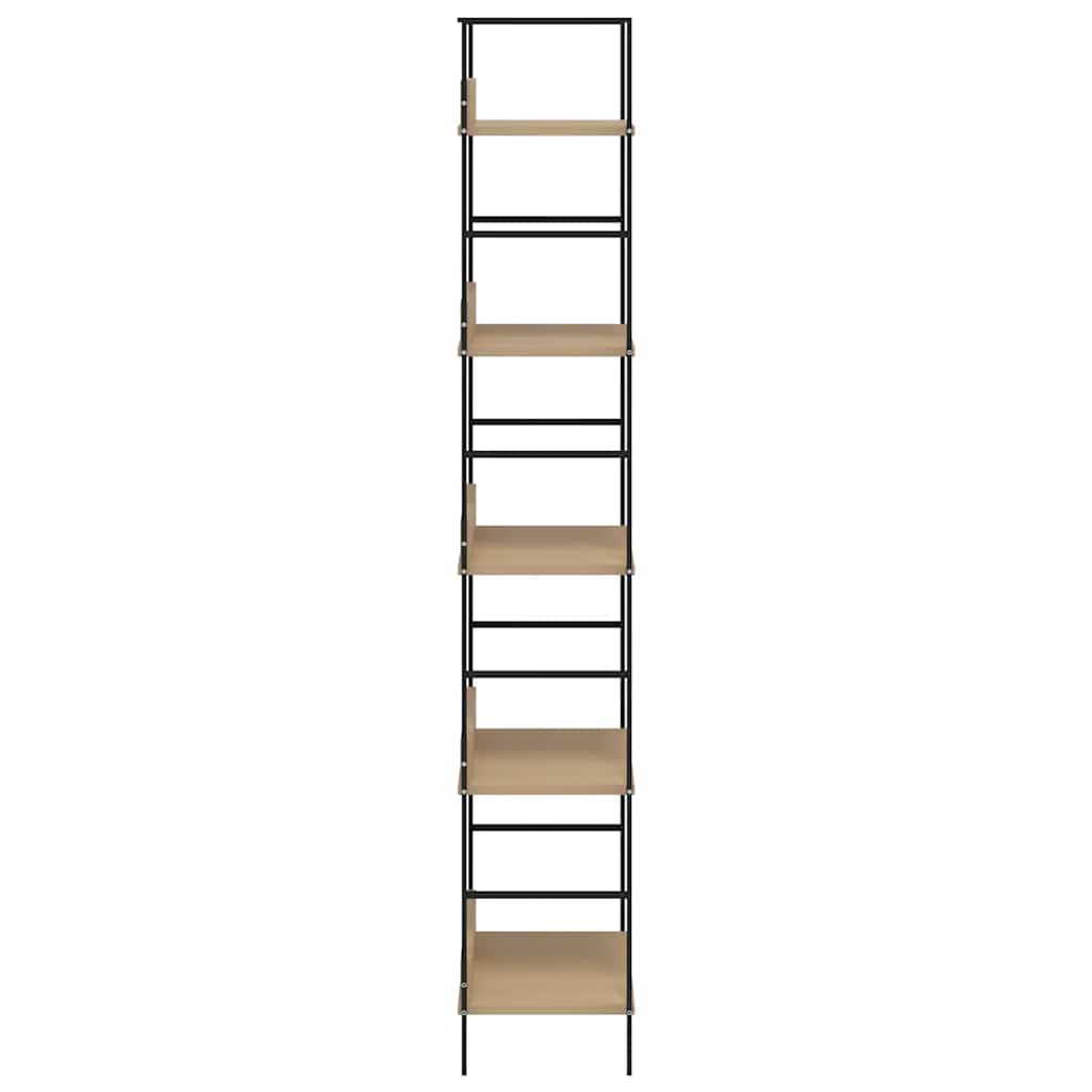 vidaXL Regał z 5 półkami, kolor dębu, 60x27,6x158,5 cm