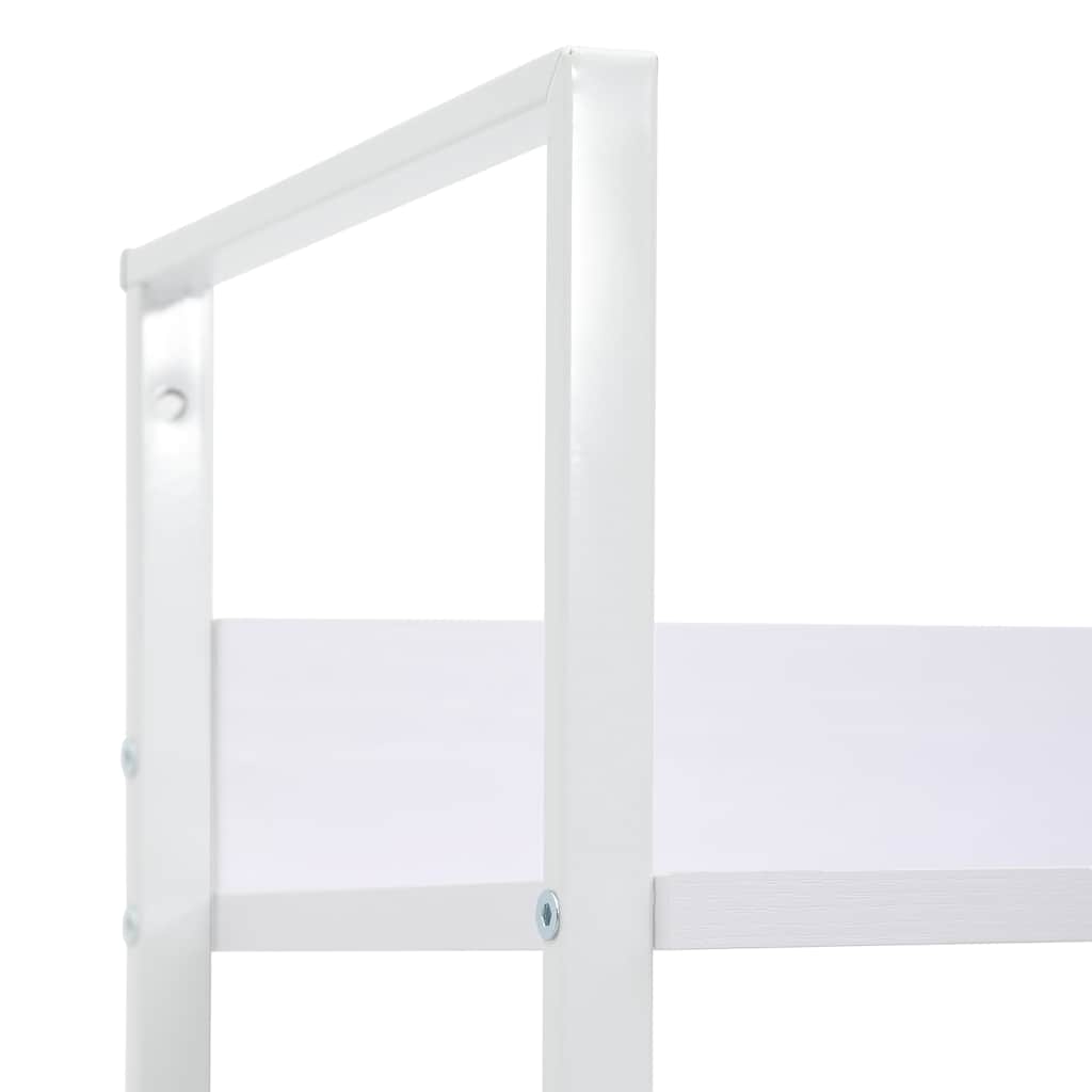vidaXL Regał z 5 półkami, biały, 60x27,6x158,5 cm