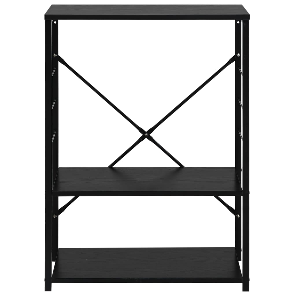 vidaXL Szafka na mikrofalówkę, czarna, 60x39,6x79,5 cm
