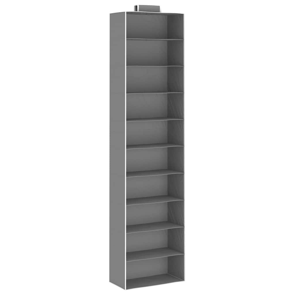 vidaXL Wiszące organizery do szafy, 2 szt., 10 półek, tkanina