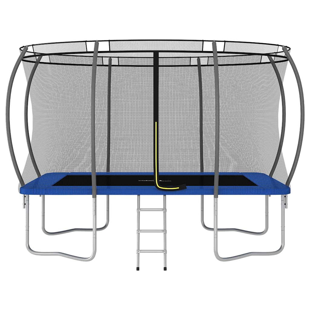 vidaXL Trampolina z akcesoriami, prostokątna, 335x244x90 cm, 150 kg