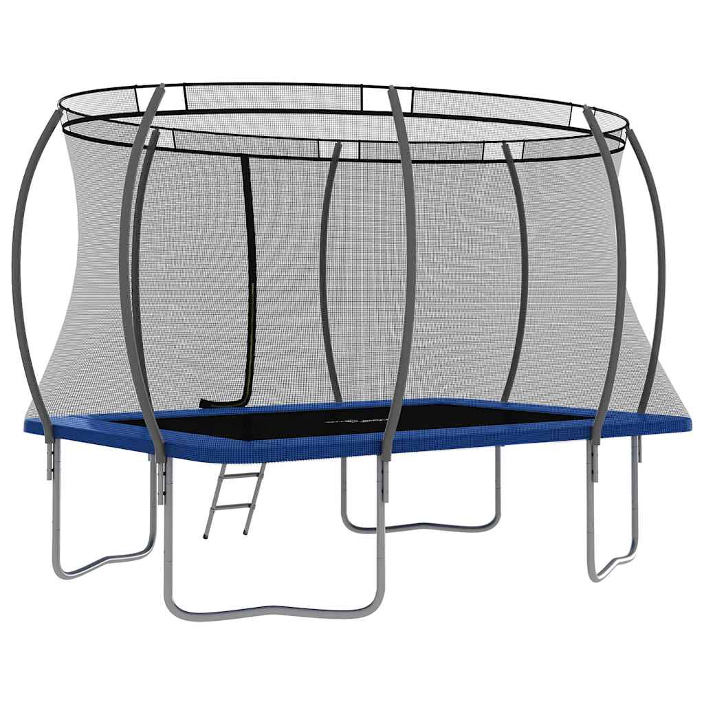 vidaXL Trampolina z akcesoriami, prostokątna, 335x244x90 cm, 150 kg