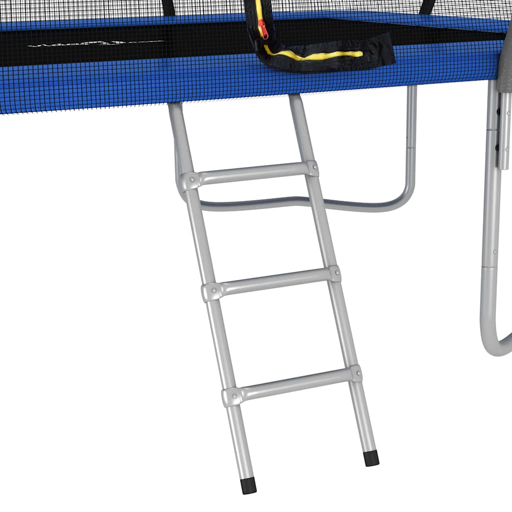 vidaXL Trampolina z akcesoriami, prostokątna, 335x244x90 cm, 150 kg
