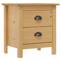 vidaXL Szafka nocna Hill, 46x35x49,5 cm, lite drewno sosnowe