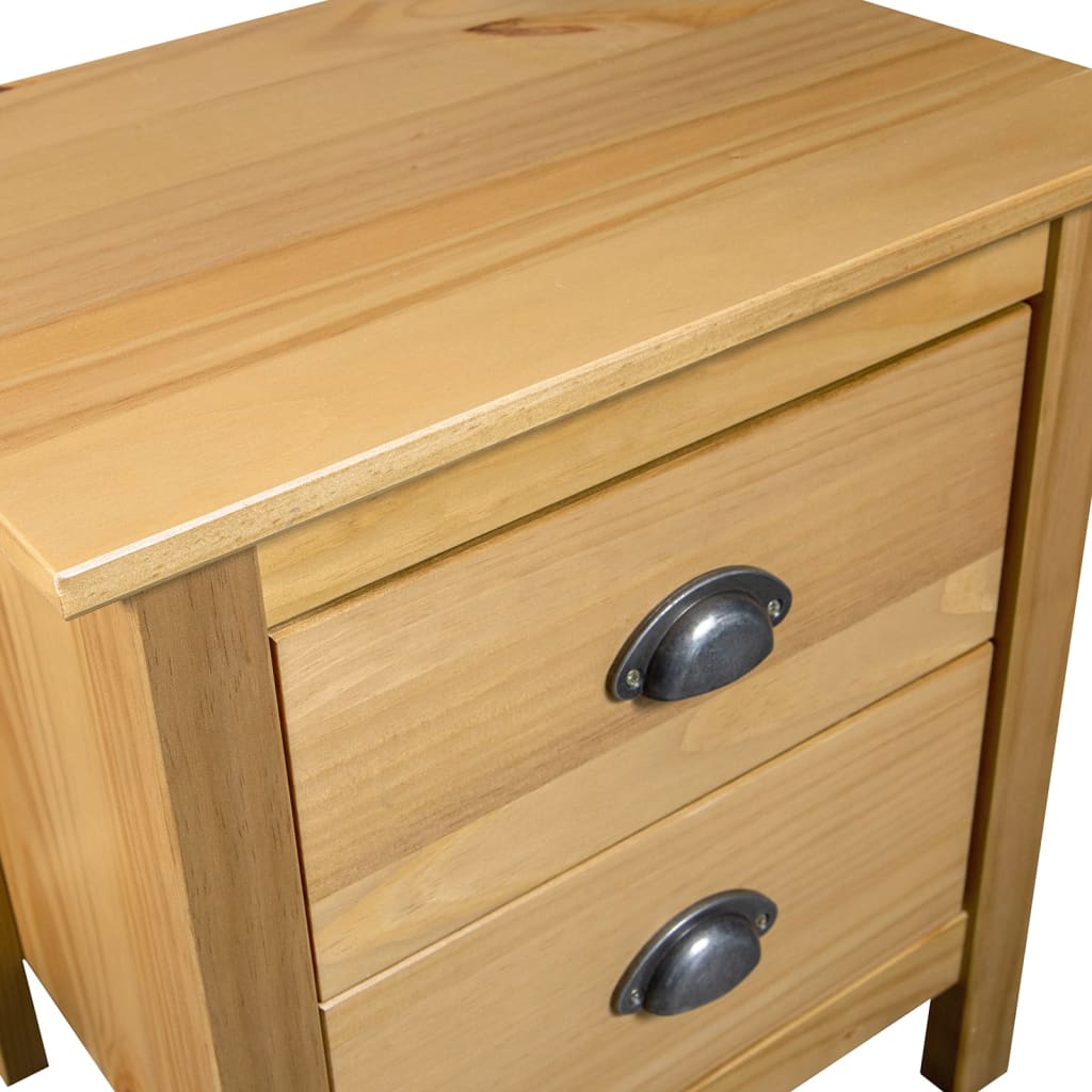 vidaXL Szafka nocna Hill, 46x35x49,5 cm, lite drewno sosnowe
