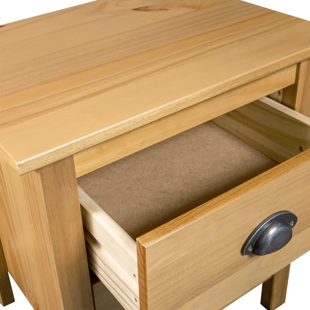 vidaXL Szafka nocna Hill, 46x35x49,5 cm, lite drewno sosnowe