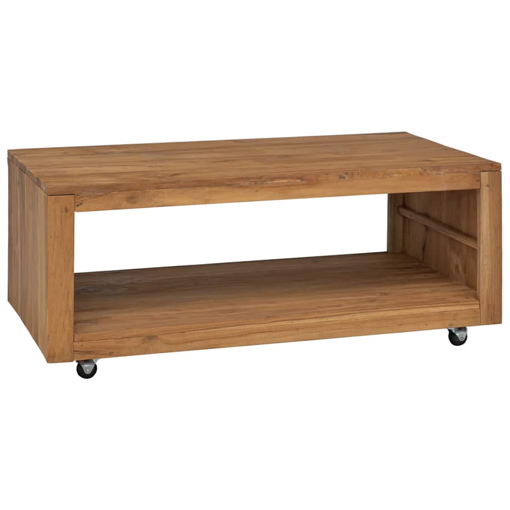 vidaXL Stolik kawowy, 110 x 60 x 40 cm, lite drewno tekowe