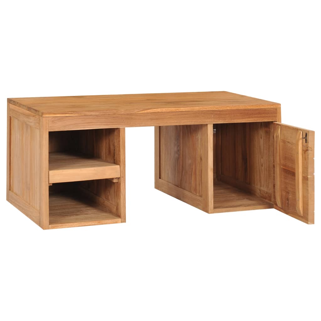 vidaXL Stolik kawowy, 90 x 50 x 40 cm, lite drewno tekowe
