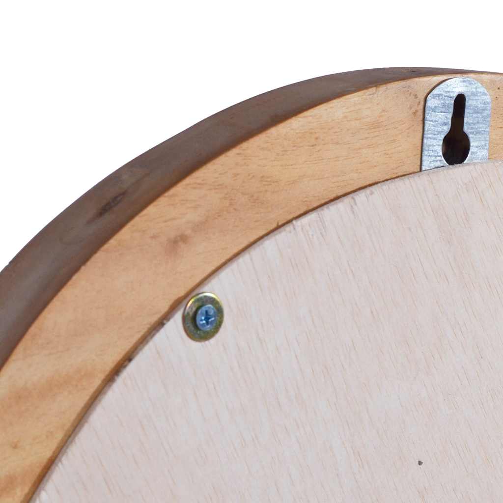 vidaXL Lustro ścienne, 40 cm, drewno tekowe, okrągłe