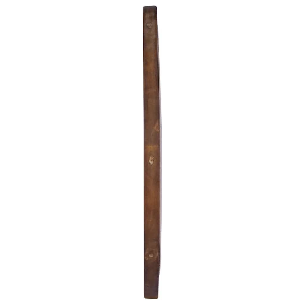 vidaXL Lustro ścienne, 60 cm, tekowe, okrągłe