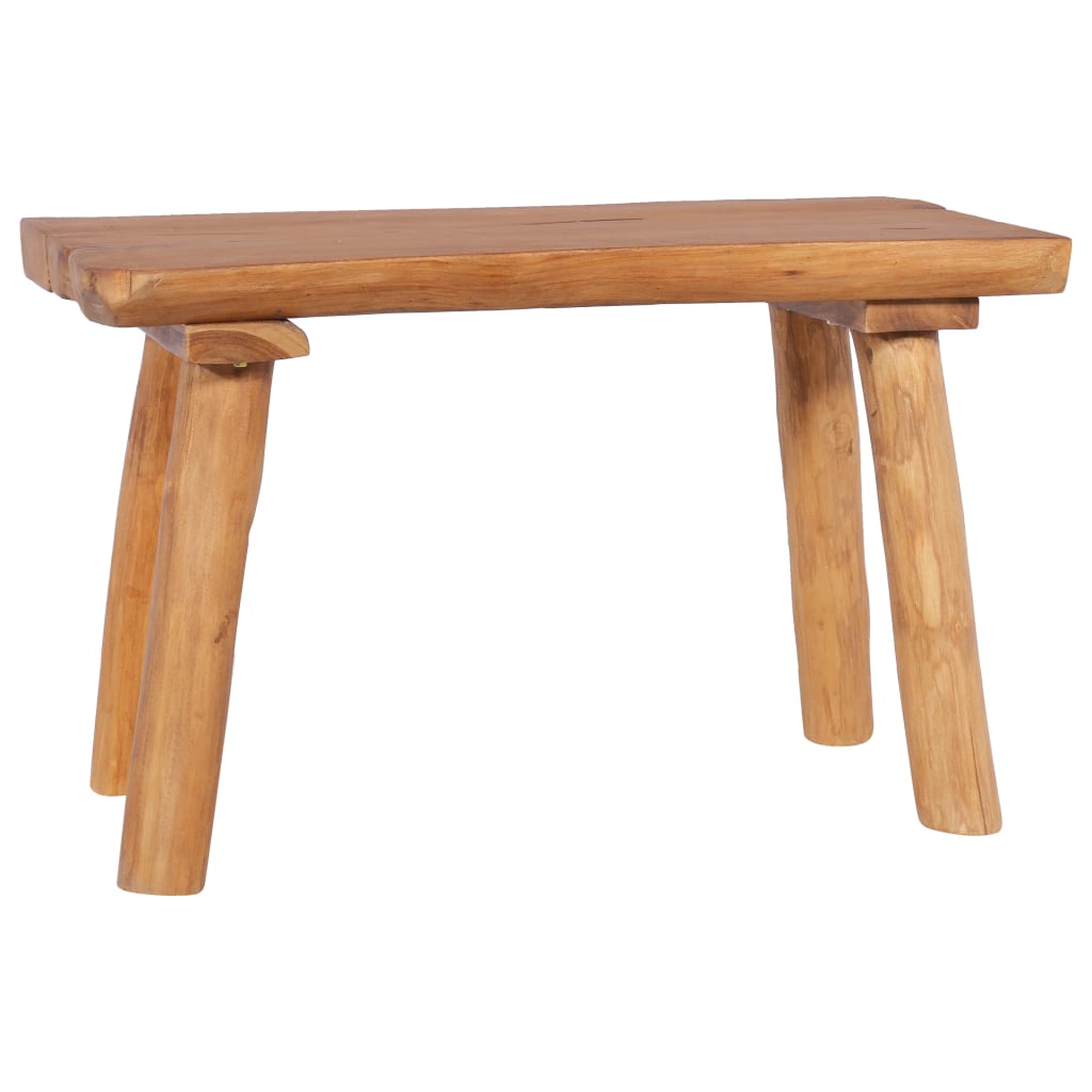 vidaXL Ławka ogrodowa, 80 cm, lite drewno tekowe
