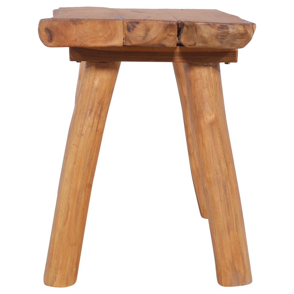 vidaXL Ławka ogrodowa, 80 cm, lite drewno tekowe