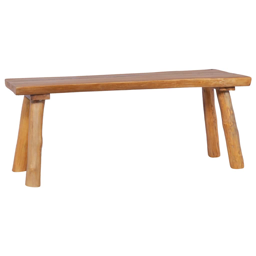 vidaXL Ławka ogrodowa, 120 cm, lite drewno tekowe
