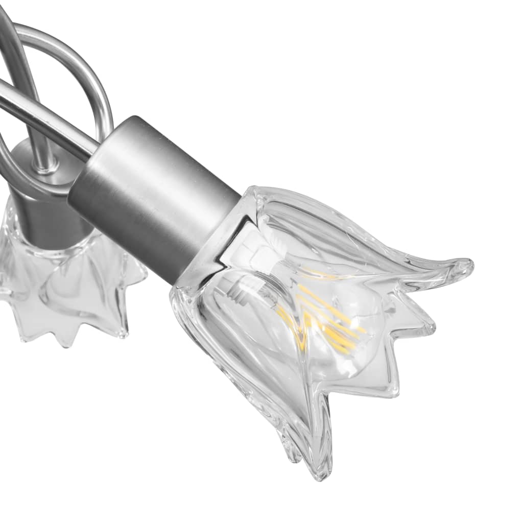 vidaXL Lampa sufitowa ze szklanymi kloszami na 3 żarówki E14, tulipany