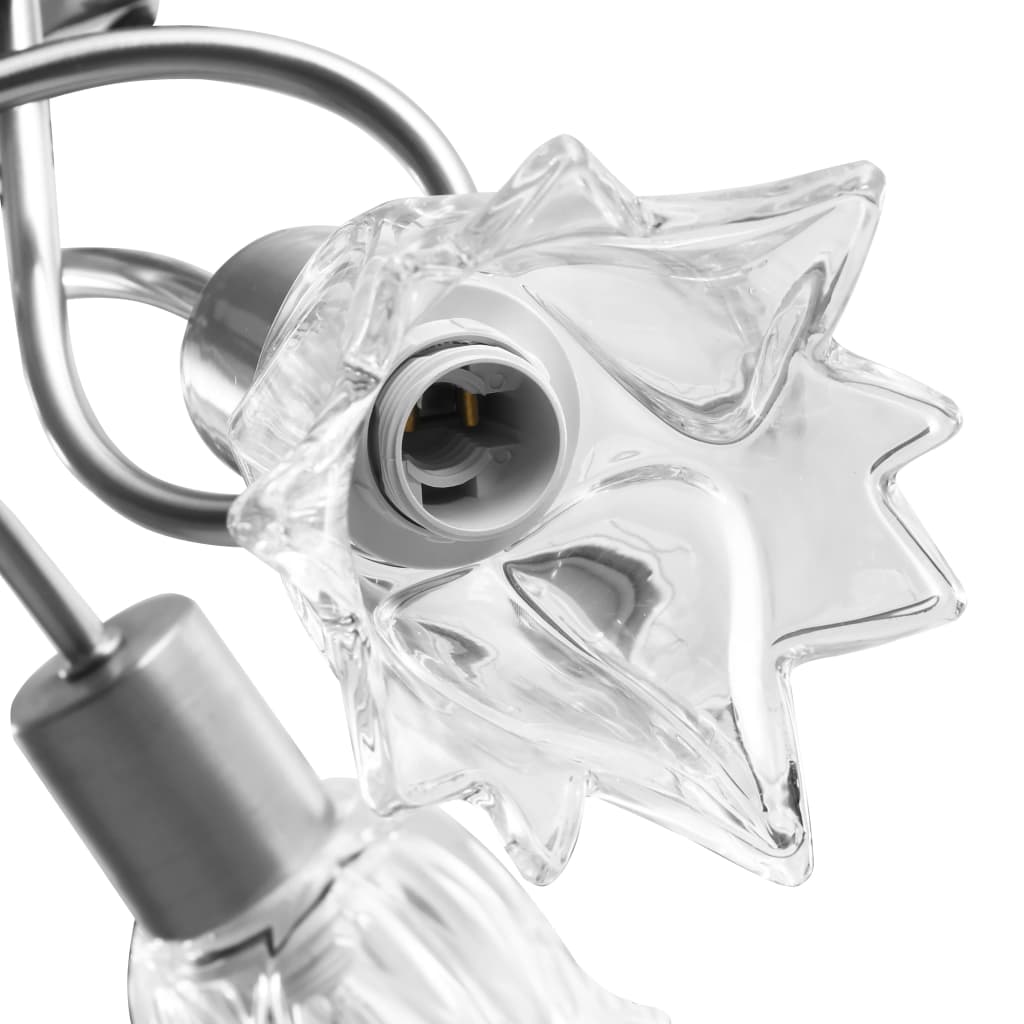 vidaXL Lampa sufitowa ze szklanymi kloszami na 3 żarówki E14, tulipany