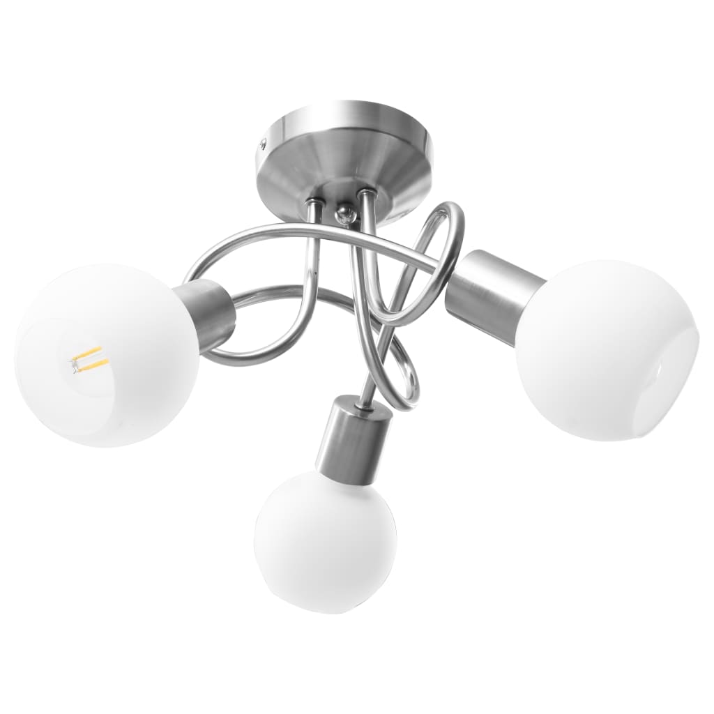 vidaXL Lampa sufitowa z ceramicznymi kloszami na 3 żarówki E14