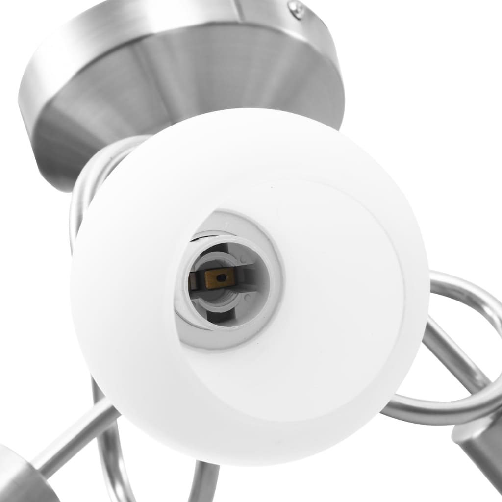 vidaXL Lampa sufitowa z ceramicznymi kloszami na 3 żarówki E14