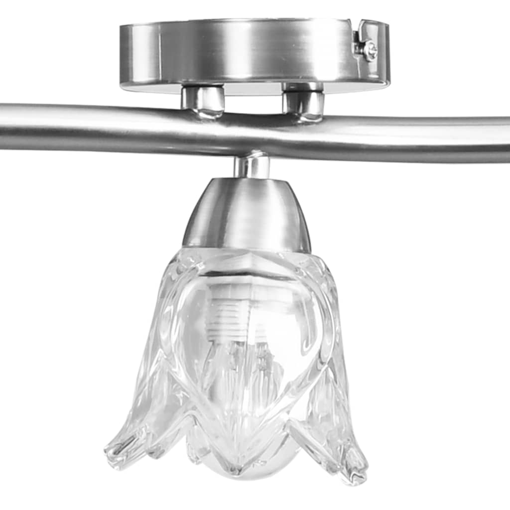 vidaXL Lampa sufitowa ze szklanymi kloszami na 5 żarówek E14, tulipany