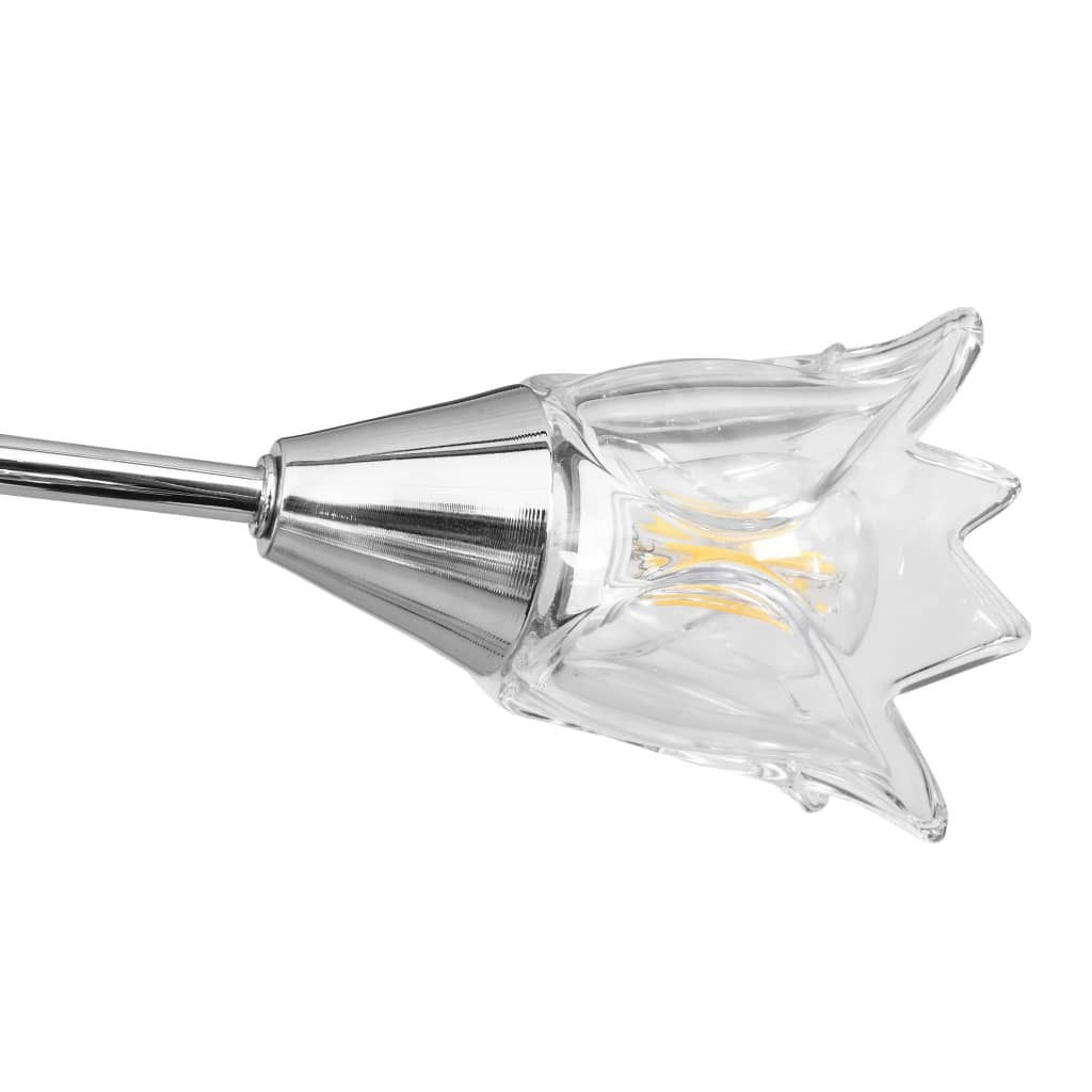 vidaXL Lampa sufitowa ze szklanymi kloszami na 5 żarówek E14, tulipany