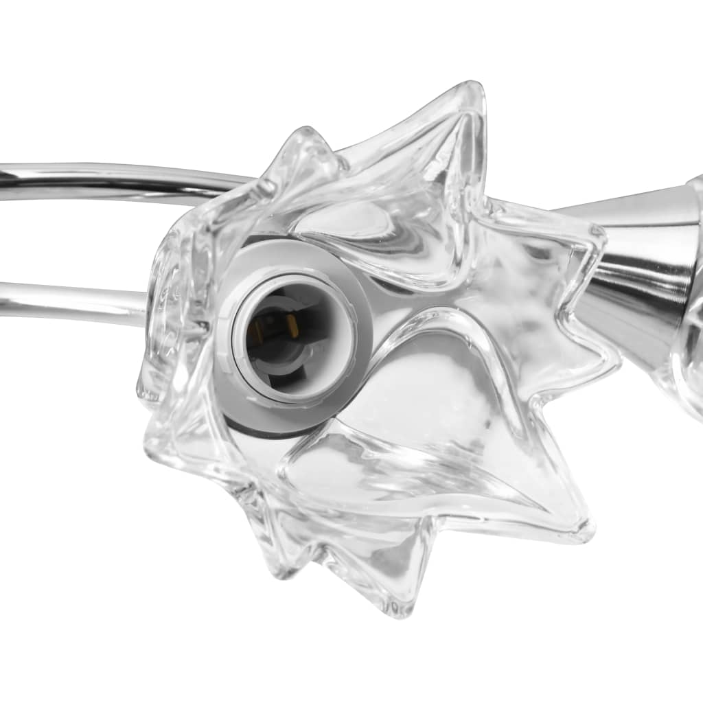 vidaXL Lampa sufitowa ze szklanymi kloszami na 5 żarówek E14, tulipany