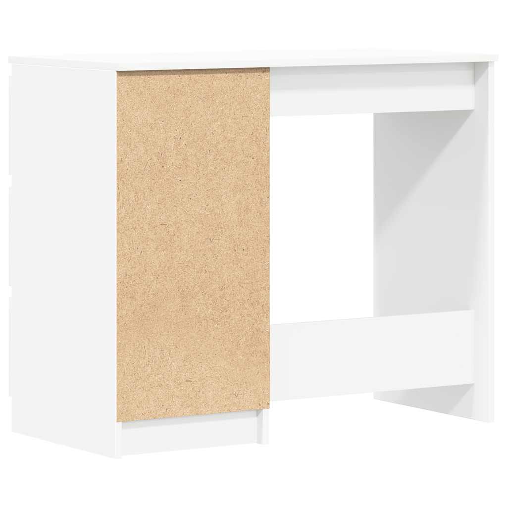 vidaXL Biurko, białe, 90x45x76 cm, materiał drewnopochodny