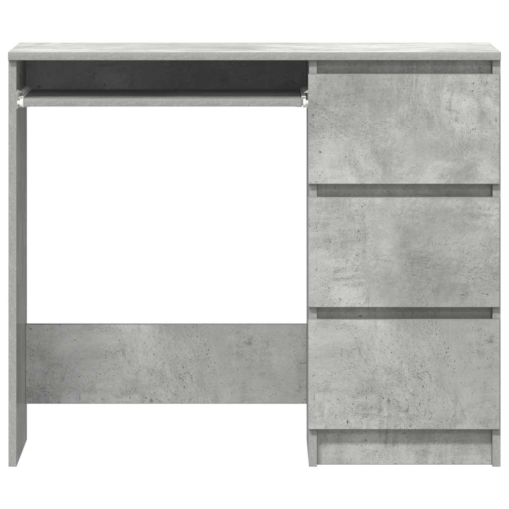 vidaXL Biurko, szarość betonu, 90x45x76 cm, materiał drewnopochodny