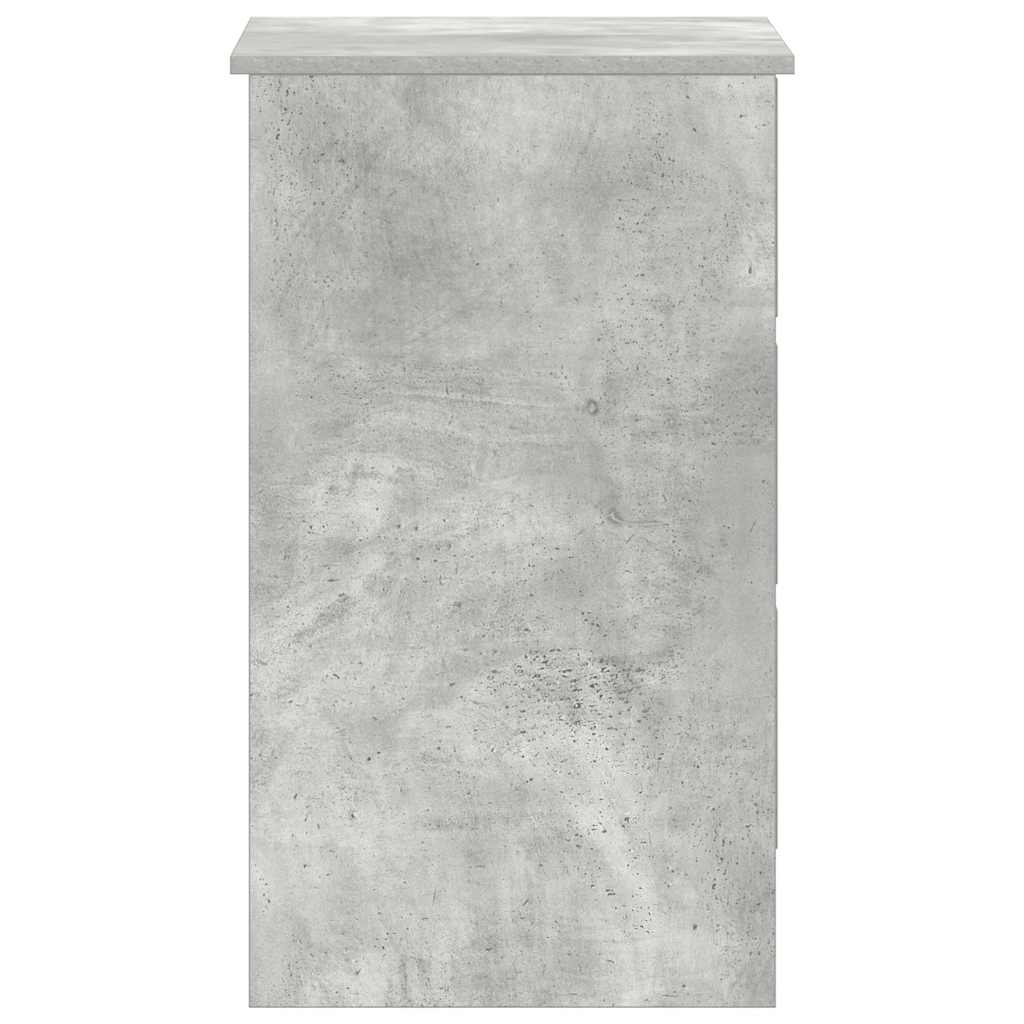 vidaXL Biurko, szarość betonu, 90x45x76 cm, materiał drewnopochodny