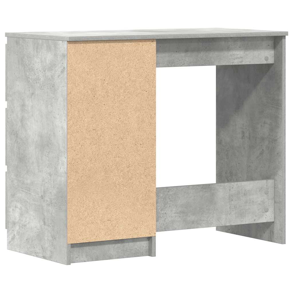 vidaXL Biurko, szarość betonu, 90x45x76 cm, materiał drewnopochodny