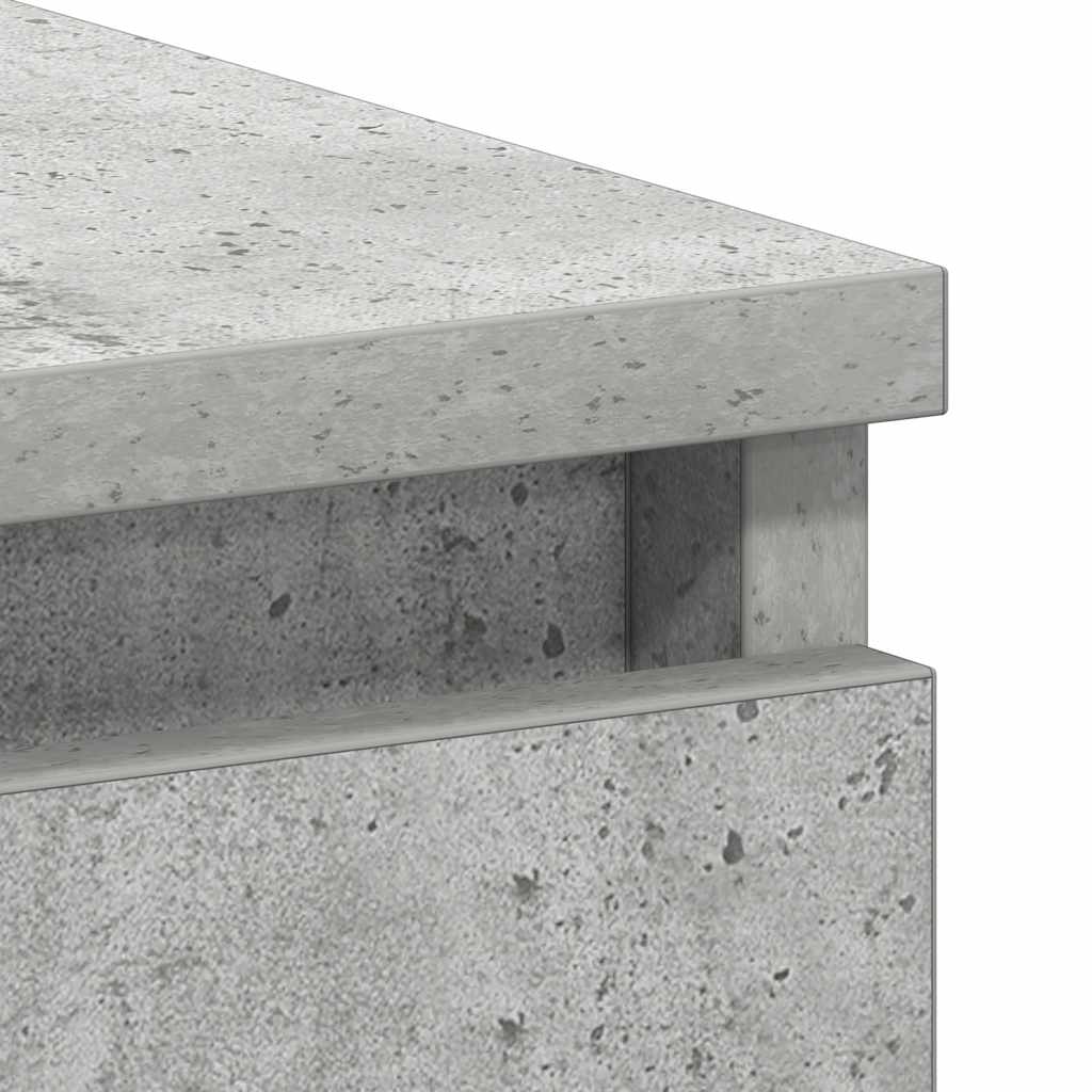 vidaXL Biurko, szarość betonu, 90x45x76 cm, materiał drewnopochodny