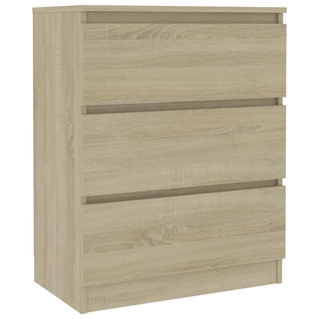 vidaXL Szafka, dąb sonoma, 60x35x76 cm, materiał drewnopochodny