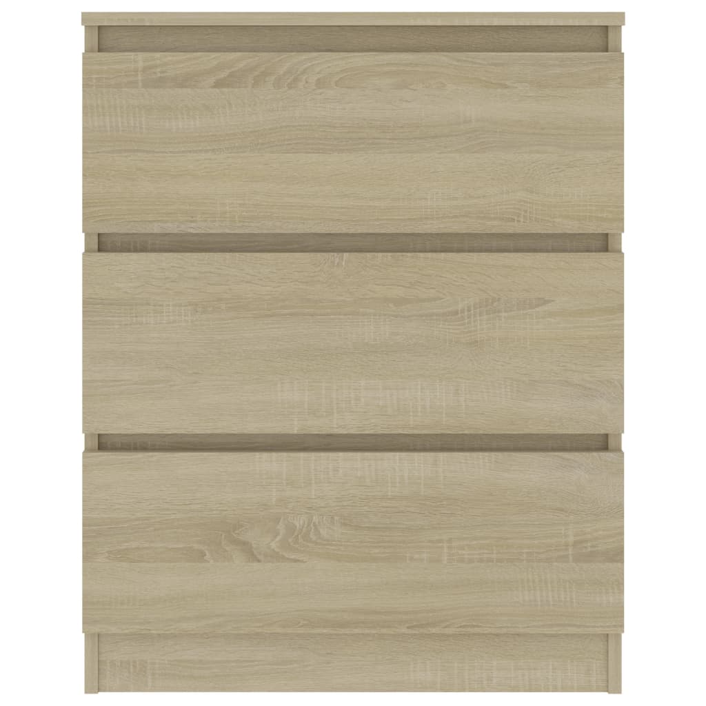 vidaXL Szafka, dąb sonoma, 60x35x76 cm, materiał drewnopochodny