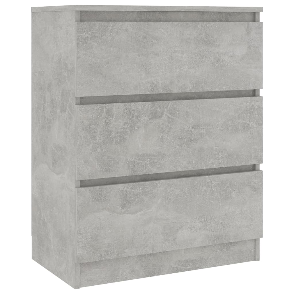 vidaXL Szafka, szarość betonu, 60x35x76 cm, materiał drewnopochodny