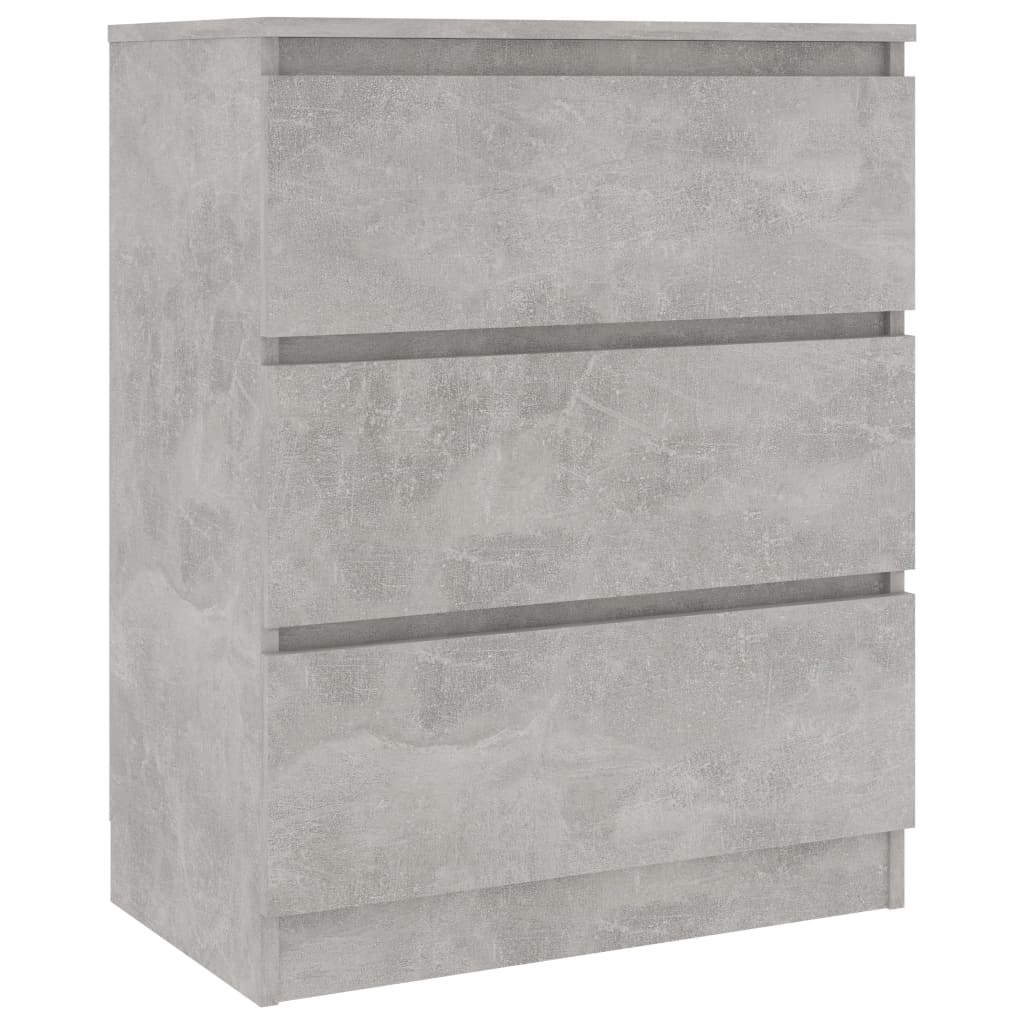 vidaXL Szafka, szarość betonu, 60x35x76 cm, materiał drewnopochodny