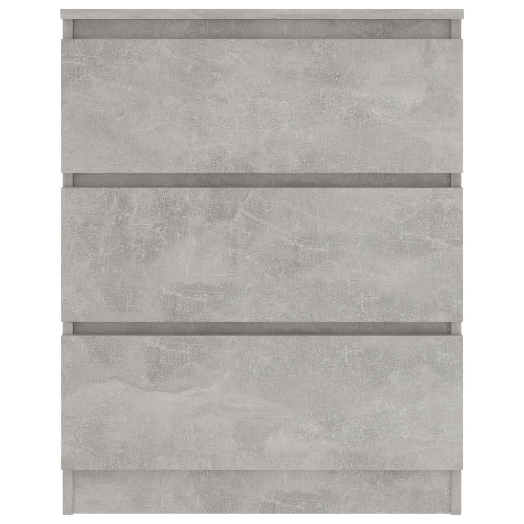 vidaXL Szafka, szarość betonu, 60x35x76 cm, materiał drewnopochodny