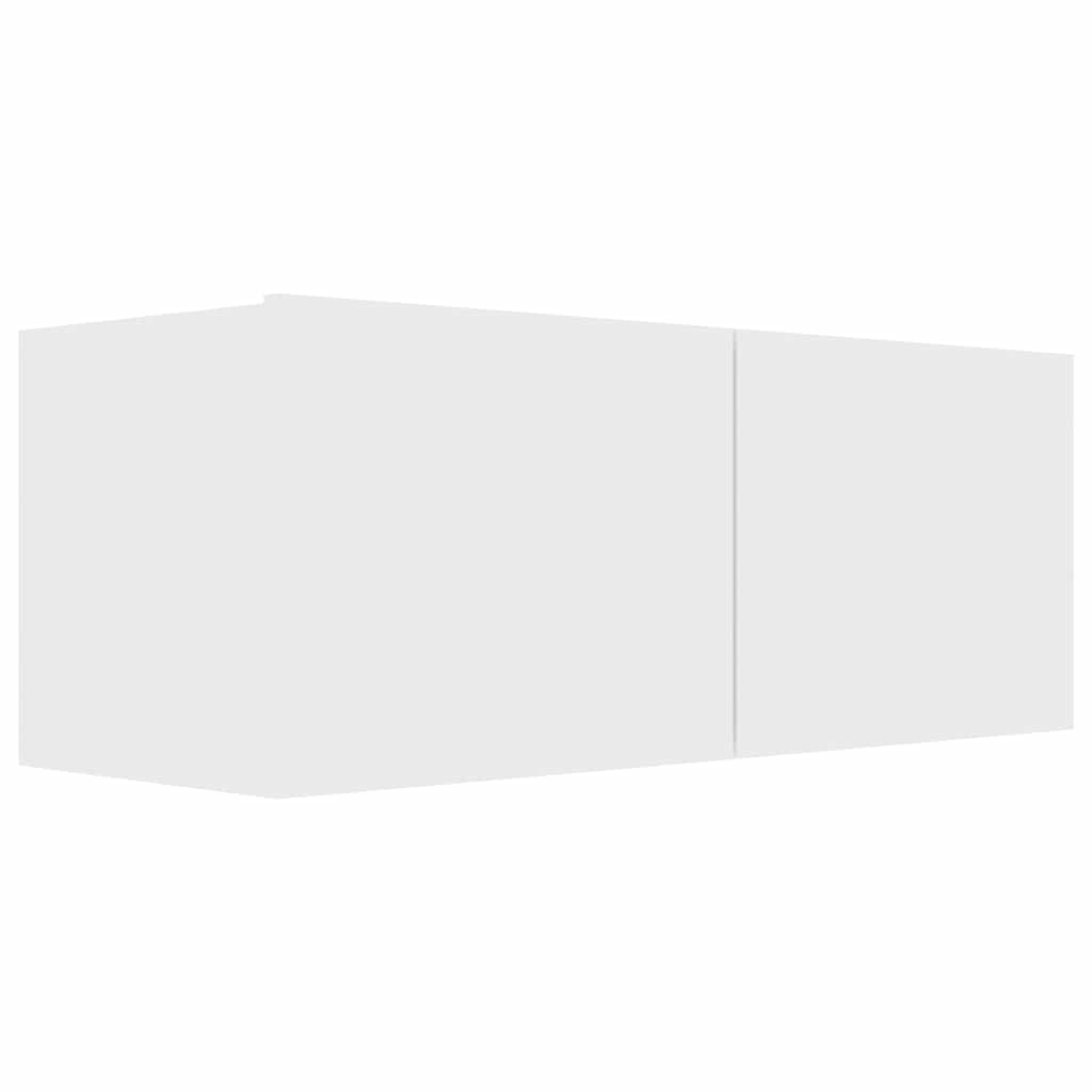 vidaXL Szafka TV, biała, 80x30x30 cm, materiał drewnopochodny