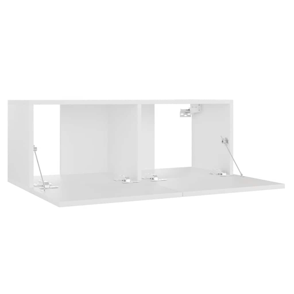 vidaXL Szafka TV, biała, 80x30x30 cm, materiał drewnopochodny